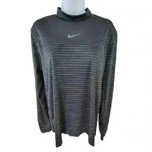 Nike Dri-FIT Running Top Women's Size Large Run Division Black  Long-Sleeve